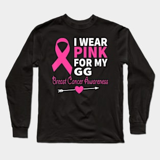 I wear pink for my gg ribbon family love Long Sleeve T-Shirt